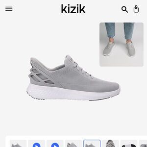 Women’s gray color Kizik brand sneakers well taking care of, still lots of life!